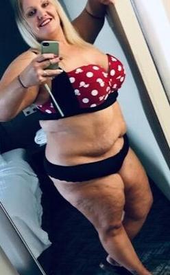 Kansas City ANA older very thick blond slut BELLY ROLLS bbw hot