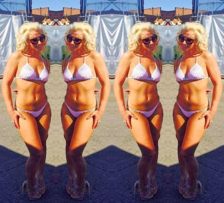 Melissa Hardbody Takes Cock Hardening White String Bikini To Bea
