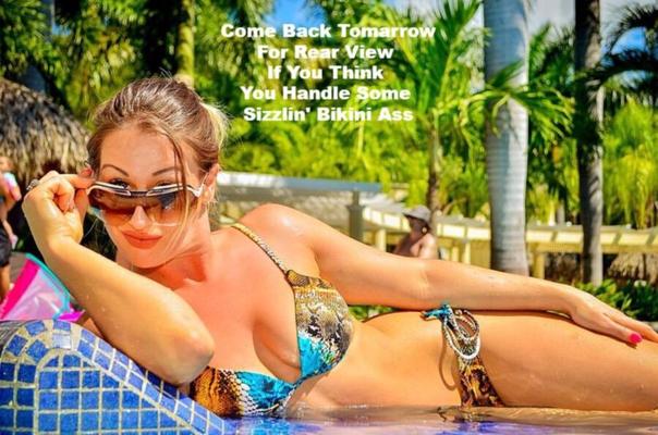 Melissa Hardbody Serves Herself Up Tiny Bikini