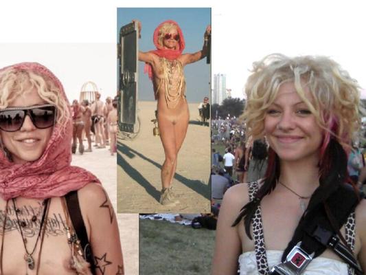 tiny blond hipster festival slut