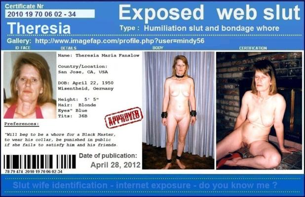 Theresia Whore Wife - Cunt Exposed for Everyone