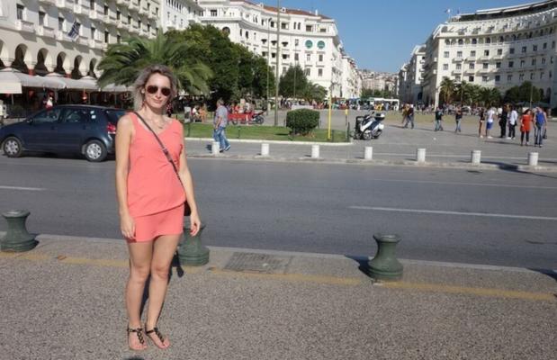 Blonde amateur wife at vacation