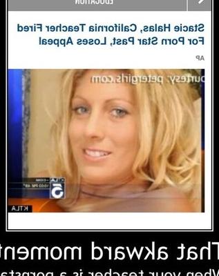 La profesora estadounidense desnuda Stacie Halas, también conocida como Tiffany Six