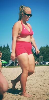 bitch on the beach PL slutty lifeguard big bulgy cunt great ass
