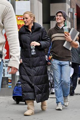 Blake Lively Filting Gossip Girl, septembre,