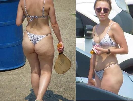 Branca de Bikini Bunda perfeita