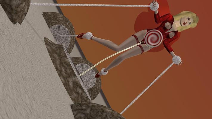 Sandworm(,) Angel in Leotard Pantyhose and Heels