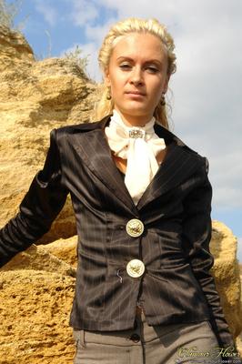 Cute Blond Posing Outdoor