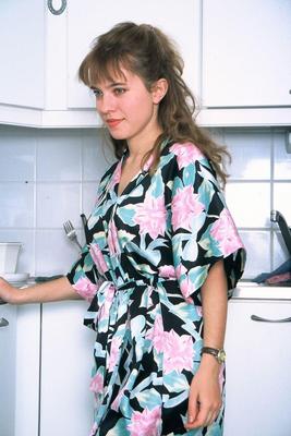 Krista na cozinha